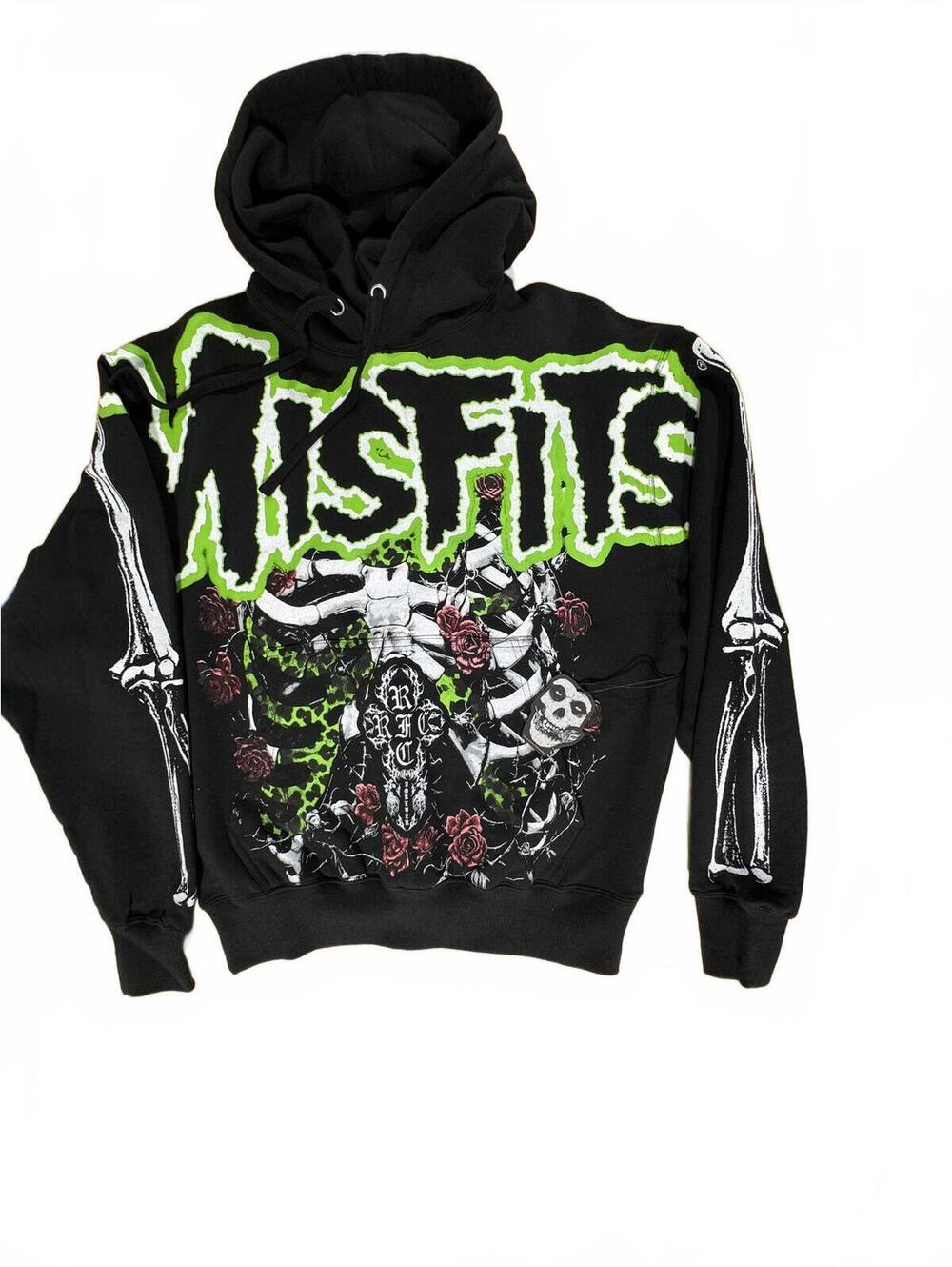 Civil Regime Misfits Graphic Hoodie Small Black